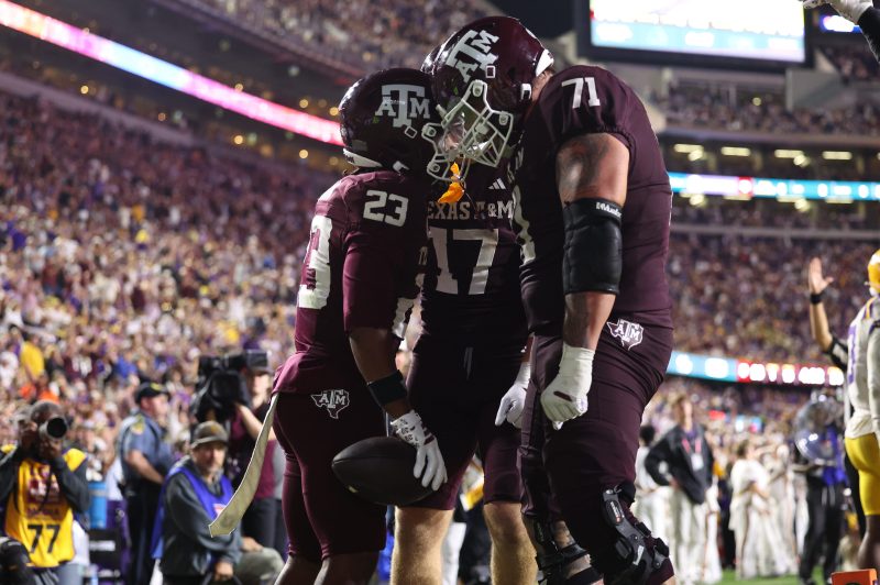 Texas A&M used tackling dummy with Brian Kelly’s face on it Texas A&M used tackling dummy with Brian Kelly’s face on it